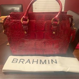 Brahmin vintage purse red